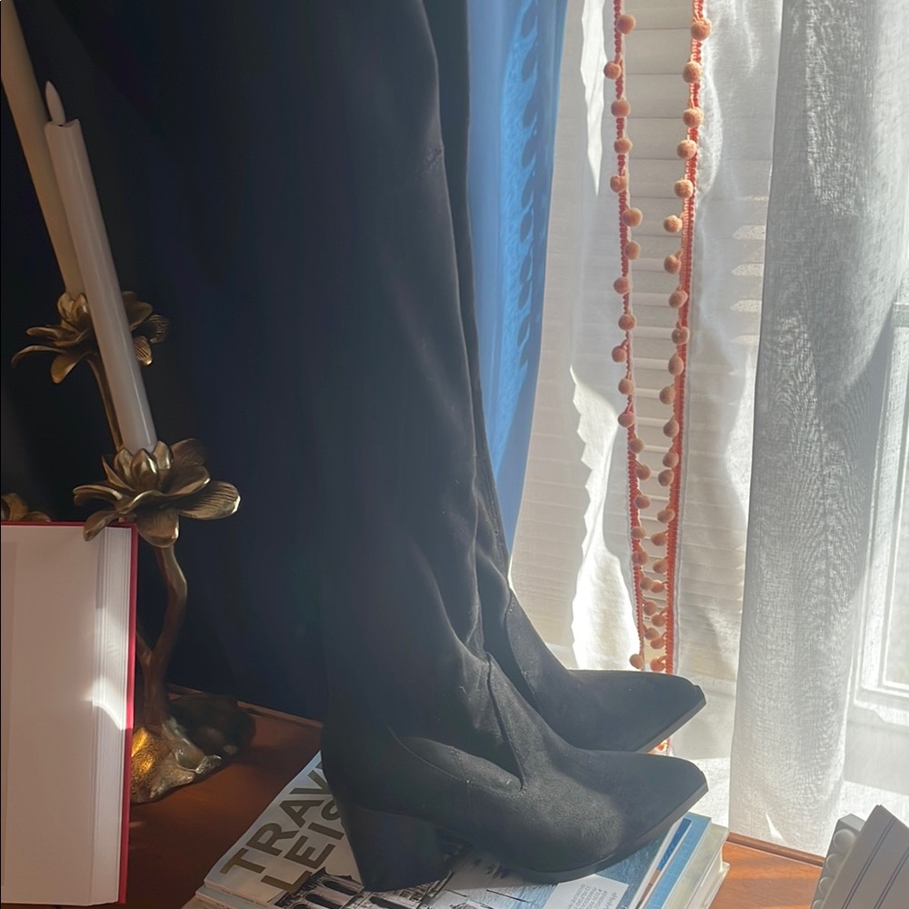 Black Knee-High Boots